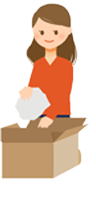 引っ越しの準備のイラスト