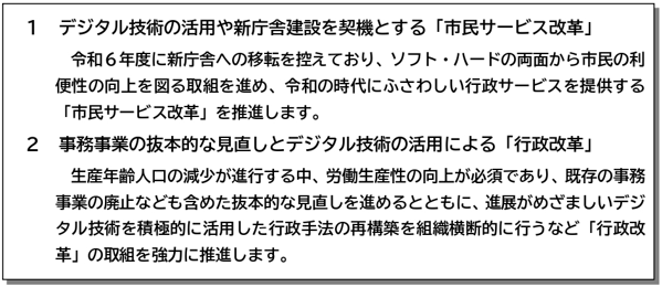 行政改革・デジタル化の推進