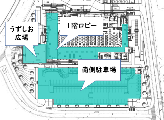 対象施設・エリア①位置図 対象施設・エリア①位置図