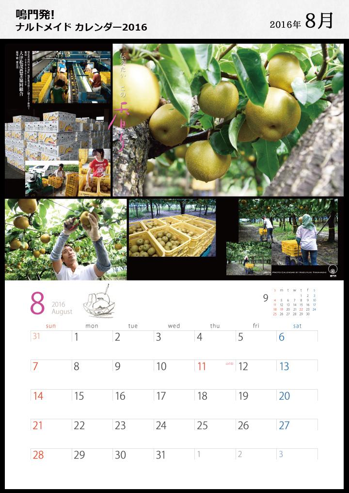 ナルトメイドカレンダー 8月