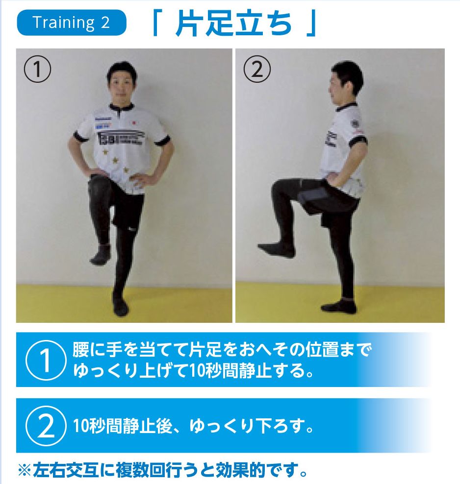 片足立ち