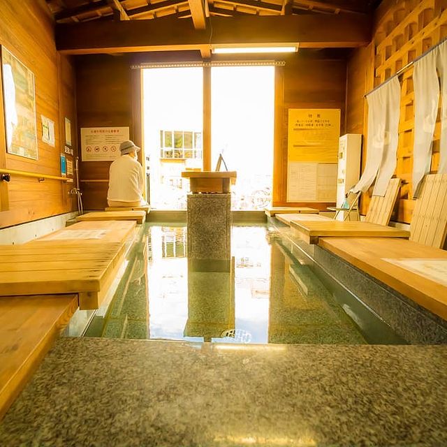 足湯ができる休憩所